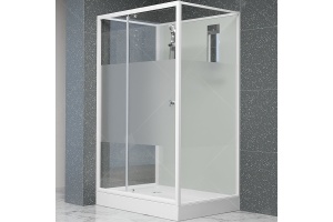 Душевая кабина RGW Andaman 120х90 белая стекло матовое