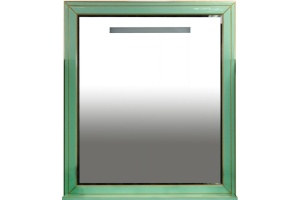 Зеркало Misty Vena 75 салатовое, патина