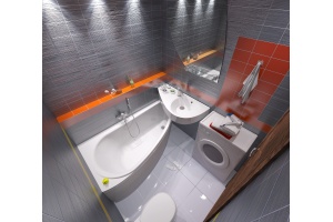 Акриловая ванна STWORKI Лунд 150х75, L - 2