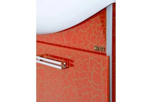 Тумба под раковину Misty Джулия 90 красная глянцевая - 2