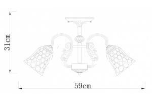 Потолочная люстра Arte Lamp Nicole A2702PL-3AB - 2
