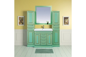 Тумба для комплекта Misty Vena 90 салатовая, патина - 3