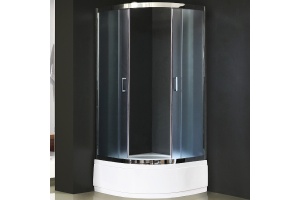 Душевой уголок Royal Bath 90х90 профиль хром стекло матовое - 2