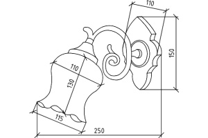 Светильник Boheme Medici 752 бронза - 3