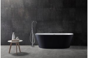 Акриловая ванна ABBER 170х80 матовый черный (AB9216-1.7MB) - 2