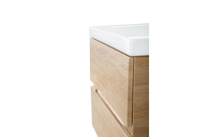 TECHNO База под раковину подвесная с двумя выкатными ящиками, Дуб мадейра янтарь AM-Techno-900-2C-SO-LW674 - 3