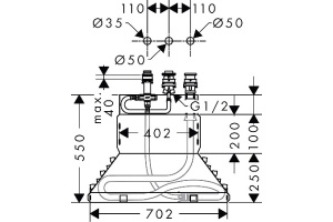 Внутренняя часть смесителя Hansgrohe  красный (13437180) - 2