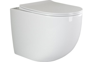 Унитаз приставной Ceramica Nova Mia с микролифтом, безободковый CN1810