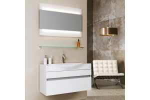 Тумба с раковиной Aqwella 5 stars Бергамо 80 белая - 3