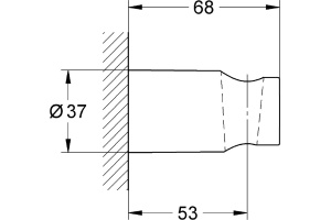 Настенный держатель Grohe New Tempesta Cosmopolitan 27594000 - 2