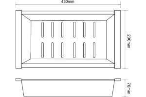 Коландер Zorg Inox R C 12-44 для моек - 2