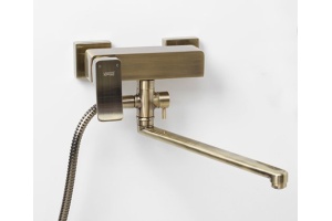 Смеситель Wasserkraft Exter 1602L универсальный, светлая бронза - 3