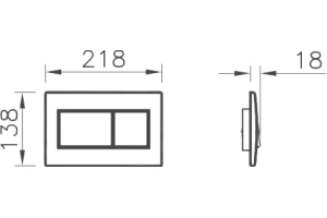 Клавиша смыва Vitra Uno хром - 3