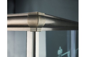 Душевой уголок Cezares Giubileo-A-2-100 стекло с узором, бронза - 2