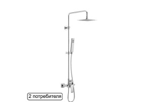 Душевая стойка Excellent Rain Keria хром