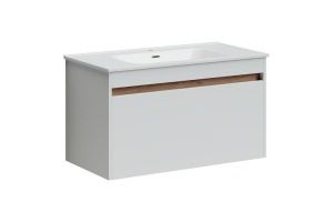 Тумба под раковину Sancos Smart 90 белый, глянцевый (SM90W)