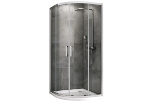 Душевой уголок ABBER Schwarzer Diamant 90х90 хром (AG01090)