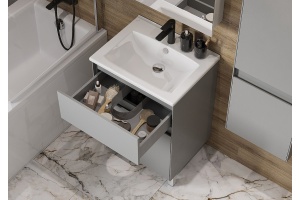 Комплект мебели Aquaton Форест 60 серый матовый - 3