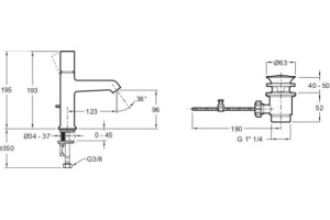 Смеситель для раковины Jacob Delafon Edgar E29845-CP - 2