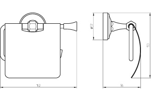 Держатель туалетной бумаги Migliore Fortuna 27693 бронза - 2