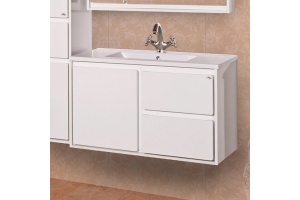 Тумба для комплекта Misty Барселона 90 белая эмаль