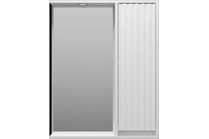 Зеркало Brevita Balaton 65 R, белое (BAL-04065-01-П)