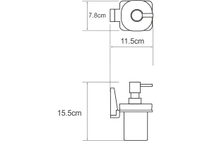 Дозатор Wasserkraft Abens черный матовый  - 3