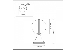 Ландшафтный светильник Odeon Light Nature Lomeo 4832/1A - 3
