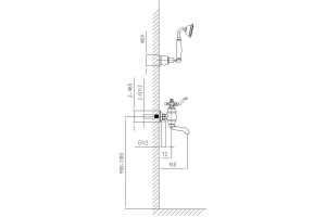 Смеситель для ванны Timo Lina хром (7034/ 00Y) - 2