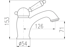 Смеситель для биде Rav Slezak Labe золото - 2