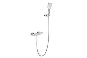 Смеситель для ванны с душем Timo Helmi 4024/00-16Y хром-белый