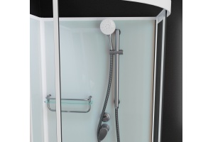 Душевая кабина Frank F420 White б/к  Без крыши низкий поддон - 3