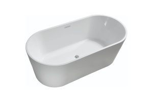 Акриловая ванна Aquatek Ово 180х80 белый с ножками и сливом-переливом (AQ-99880) - 2
