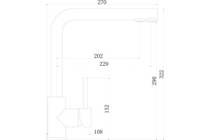 Смеситель Swedbe Selene Plus K8540K для кухонной мойки с фильтром - 3