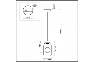 Подвесной светильник Odeon Light Pendant Lostar 4953/1 - 3