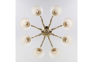 Люстра на штанге Eurosvet Campina 60107/8 античная бронза - 2