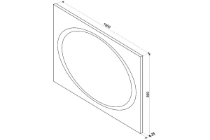 Зеркало Misty Стайл 100х80 с подсветкой - 3