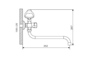 Смеситель для ванны Gappo G2244 - 2
