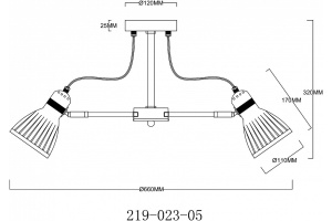 Потолочная люстра Velante 219-023-05 - 2