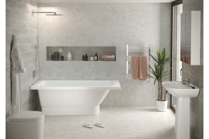 Ванна из искусственного камня Фэма Виктория 170x70 на подиуме - 3