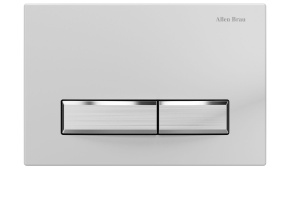 Клавиша смыва Allen Brau Fantasy белый матовый - сталь