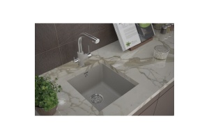 Мойка кухонная Paulmark Brilon 45 серый матовый - 3