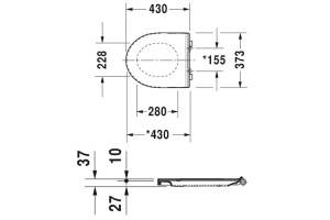 Сиденье для унитаза Duravit DuraStyle Basic (0020790000) - 2