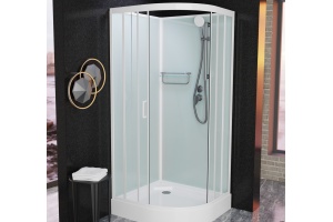 Душевая кабина Frank F420 White б/к  Без крыши низкий поддон - 2