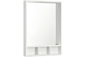 Зеркало Aquaton Йорк 60 белый-светлое дерево