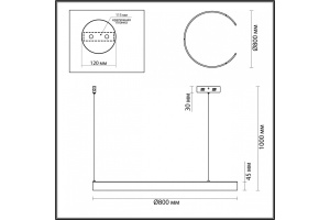 Подвесной светильник Lumion Indie 6534/57L - 3