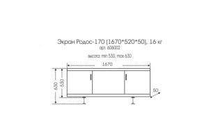 Экран под ванну 