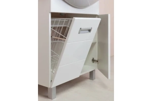 Тумба с раковиной Onika Балтика 70 с корзиной для белья белый - 2