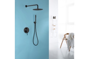 Душевая система Abber Emotion черный, матовый (AF8818B) - 2