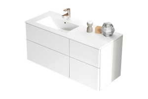 Комплект мебели SanVit Лира 120 L белый глянец - 2